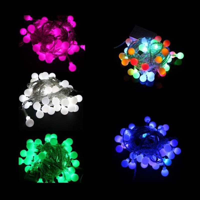 LEDボールストリングライトカラークリスマスボールストリングライト装飾ライト