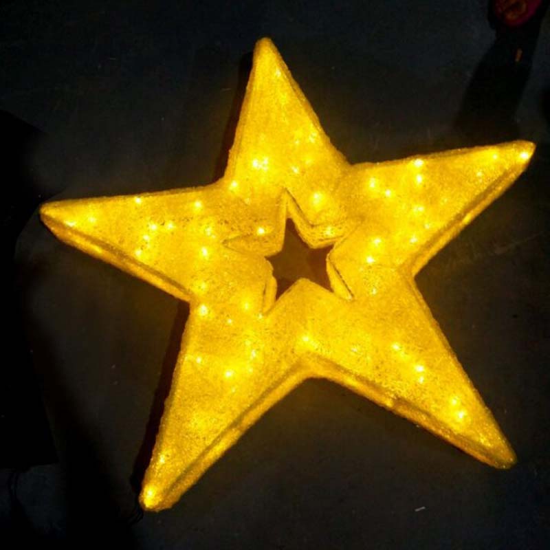 LEDスタークリスマスデコレーションウォームホワイトLEDライトスター
