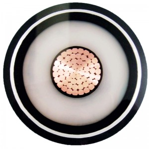 波形のAlの外装が付いている220kv XLPEの超高圧単芯送電線