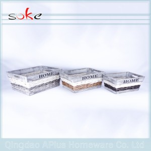 PE籐手作り織物収納ボックス