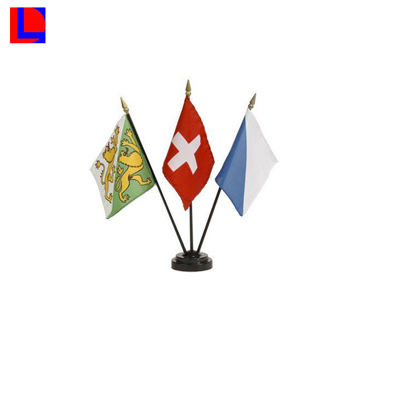 旗および基盤が付いている良質の安い中国アルミニウムテーブル旗竿