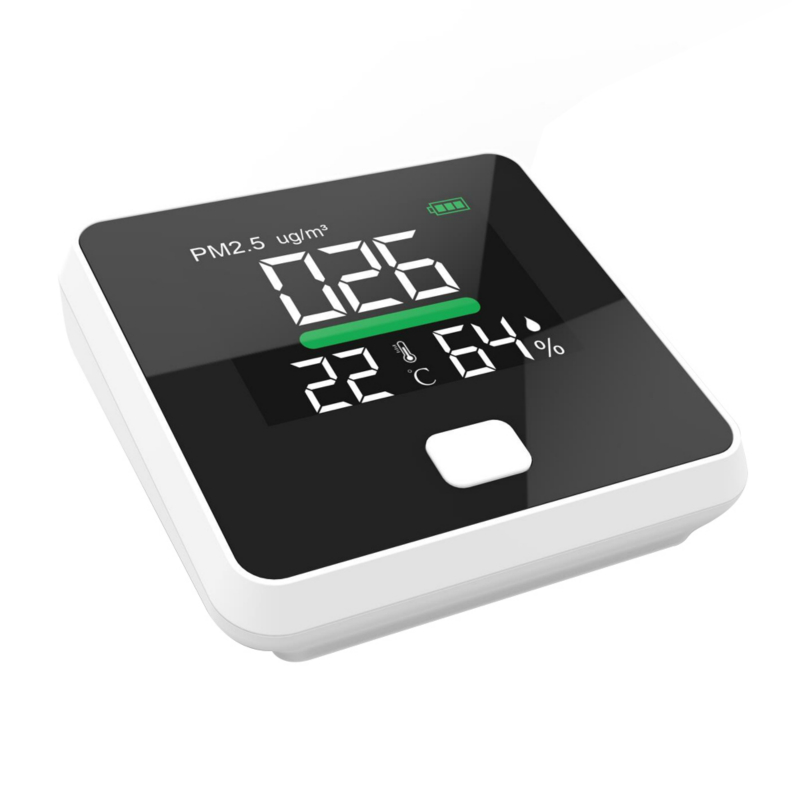 大気質汚染モニター、ダストディテクター、温度と湿度のメーター、センサー、テスター; PM2.5 / PM10 / PM1.0ミクロンダストの検出、屋内TVOC揮発性有機化合物ガスの試験