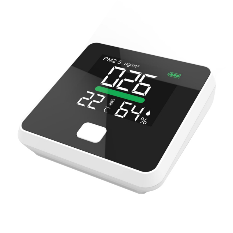 大気質汚染モニター、ダストディテクター、温度と湿度のメーター、センサー、テスター; PM2.5 / PM10 / PM1.0ミクロンダストの検出、屋内TVOC揮発性有機化合物ガスの試験
