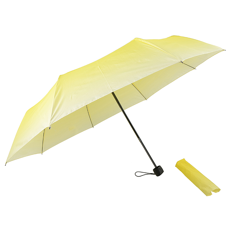 子供ギフト黄色い紫色の雨旅行3折りたたみ傘を折る携帯用ギフト