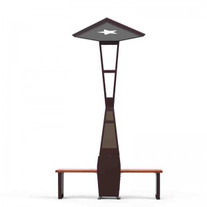 スマートベンチ充電用携帯電話とタブレットを備えた太陽電池式LED屋外照明