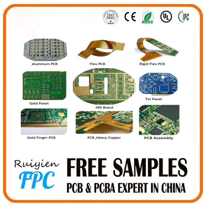 RUI YI ENの適用範囲が広く堅い電子プリント基板の速い配達はsmd PCB板を導きました