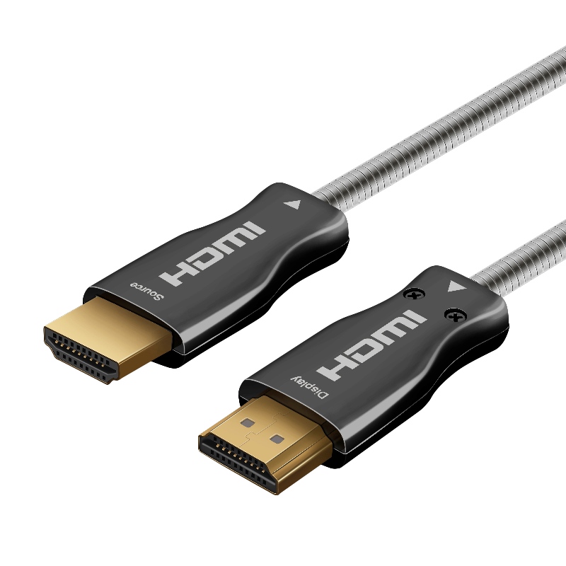 金張りの光ファイバーケーブルが付いているHDMIケーブルへの15m 49ft HDMI 2.0 18Gbps 4K 60Hz HDMI
