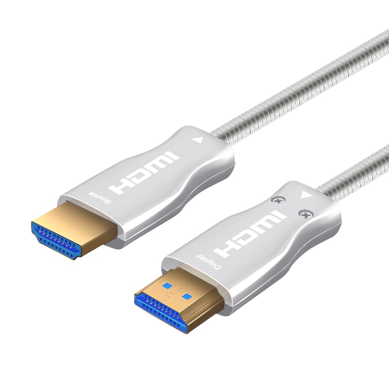 金張りの光ファイバーケーブルが付いているHDMIケーブルへの15m 49ft HDMI 2.0 18Gbps 4K 60Hz HDMI