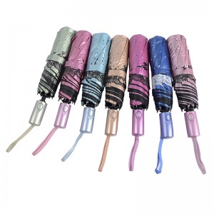 防風フォトデザインカスタム印刷3折りたたみ傘オートオープンとオートクローズ機能