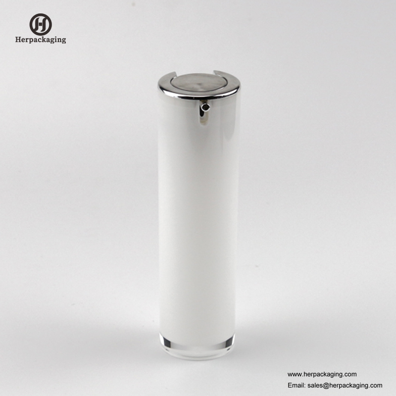HXL413空アクリルエアレスクリームとローションボトル化粧品包装スキンケアコンテナ