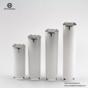 HXL413空アクリルエアレスクリームとローションボトル化粧品包装スキンケアコンテナ