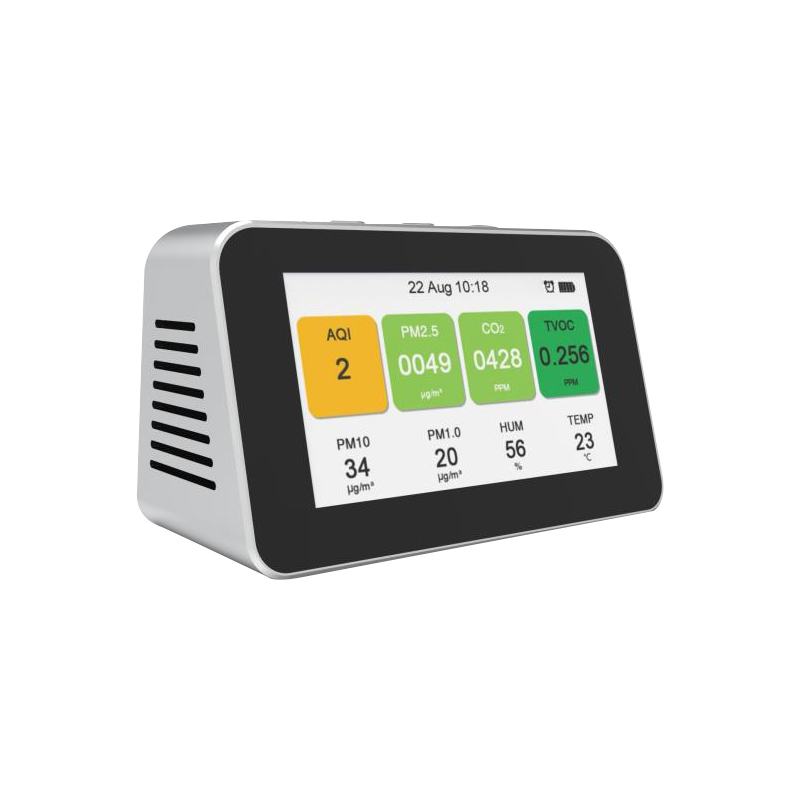 Dienmern 2019ポータブル空気質検出器CO2 PM2.5テスター屋内空気検出器PM1.0 PM10スマート空気質モニターHCHO