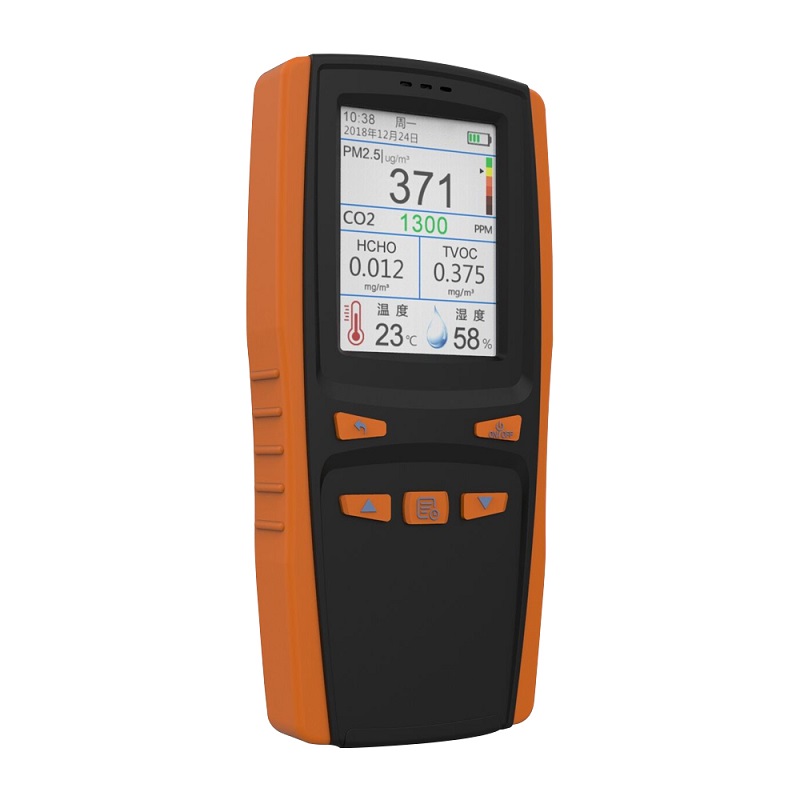 空気質テスターCO2検出器粒子ダストエアー品質計デジタルエアアナライザーPM2.5 PM1.0 TVOC