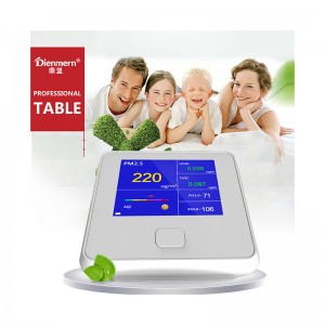 大気質モニター屋内用屋外デジタルPM2.5ガスアナライザーTVOC HCHO AQI PM10テスター空気アナライザー充電式バッテリー