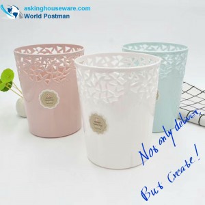 中空丸型プラスチックゴミ箱