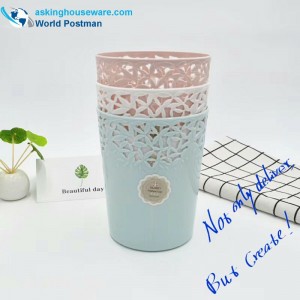 中空丸型プラスチックゴミ箱