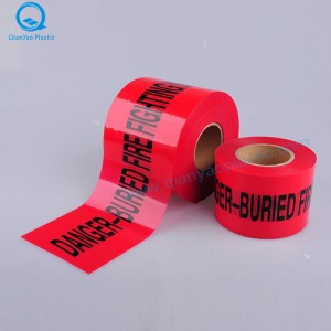 GAS地下警戒テープ。電気地下警告テープ。火災地下警戒テープ