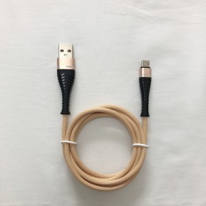 3.0A編組急速充電ラウンドアルミハウジングフレックス曲げもつれフリーUSBデータケーブル、マイクロUSB、タイプC、iPhone雷充電および同期