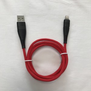 マイクロUSB、Type C、iPhone雷充電および同期用の編組急速充電丸型アルミニウムハウジングフレックスベンディングフリーUSBデータケーブル