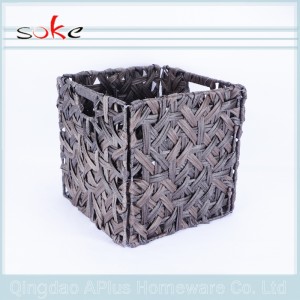 籐スタッカブル籐編み物収納バスケット