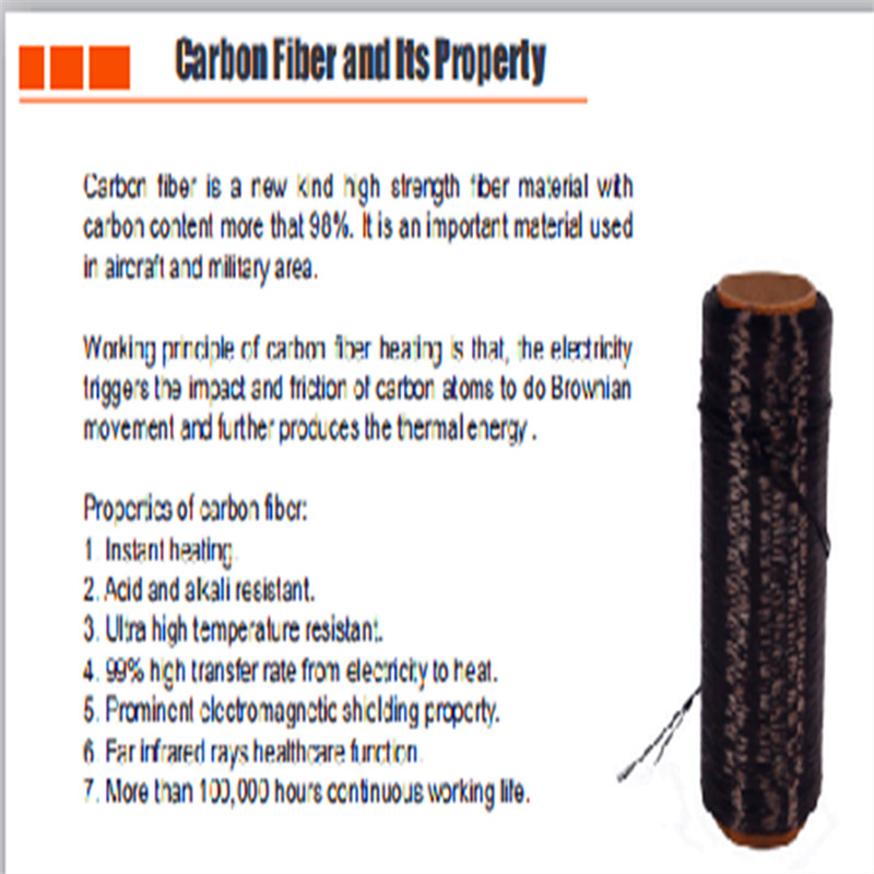 発熱体の炭素繊維