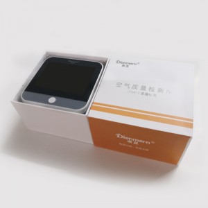 Dienmern大気質モニターPM2.5ホルムアルデヒド検出器HCHO TVOCテスターポータブルガス分析計用ホームオフィス温度