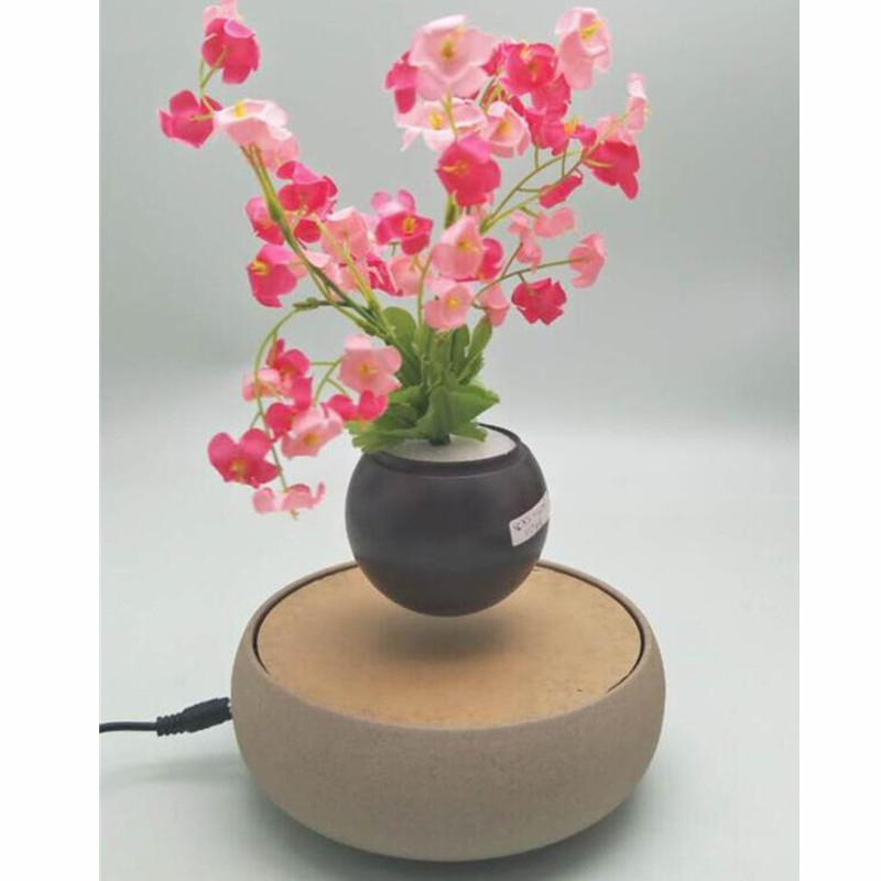 セラミック磁気浮揚浮遊盆栽植木鉢PA-0706