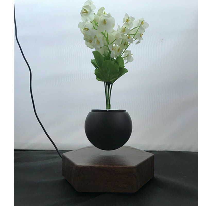 木製磁気浮上フローティングエア盆栽鉢植えプランターPA-0720