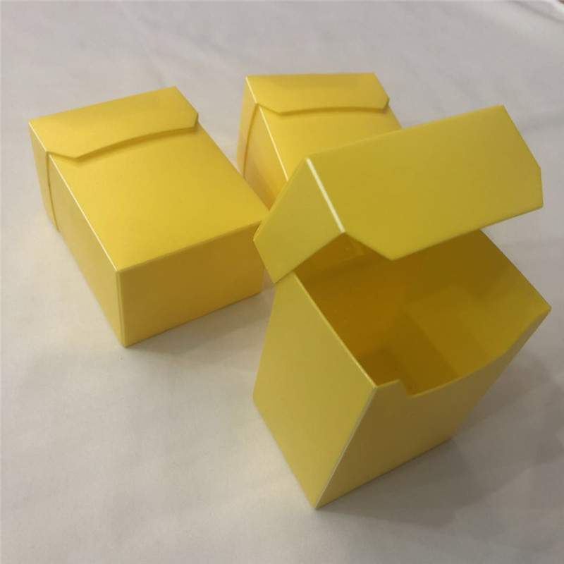 プラスチック製の黄色のtcgトランプホルダーボックス