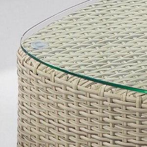 小2人掛けコーナーラタンガーデンソファセット