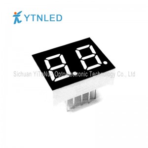0.4インチ2ディジット赤7セグメントLEDディスプレイ、デジタルチューブ