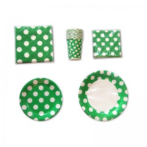 低価格のペーパー食器はサイズの点および無地党食器セットをカスタマイズしました
