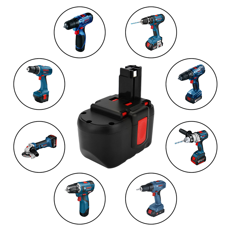 ボッシュBAT030、BAT031、BAT240、BAT299 24V 2000mAh Ni-Cd充電式ツールバッテリー