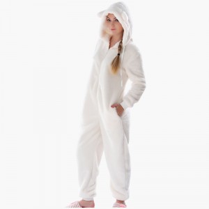 動物の耳が付いている女性の大人のOnesie Pajamas