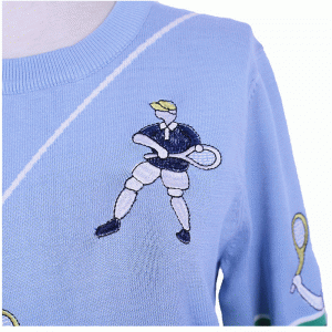 カスタマイズされたOEMデザイン刺繍プルオーバーニットセーター男性