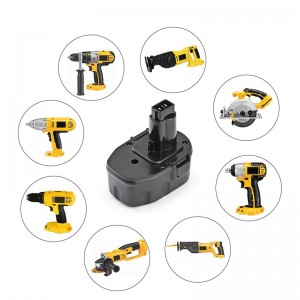 Dewalt DC9091、DE9091、DE9038用のコードレス工具電池を交換するNi-Cd 14.4V 1300mAh