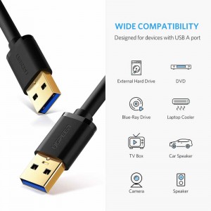 データ転送用ハードドライブエンクロージャ用USB 3.0 A to AケーブルタイプAオス - オスケーブルコード
