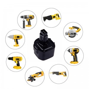 Dewalt DE9036、DE9061、DE9062用のNi-Cd 9.6V 1300mAh電動工具充電式バッテリーパック