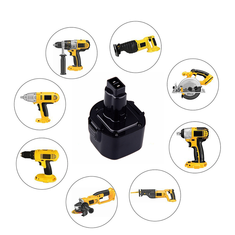 Dewalt DE9061、DE9062、DW9061用のNi-Cd 9.6V 1500mAh充電式ドリル電池セル