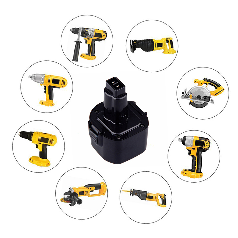 Dewalt DE9062、DW9061、DW9062用9.6V 1700mAh Ni-Cd充電式ドリルバッテリー