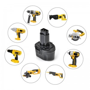 Dewalt DE9057、DE9085、DW9057のためのニッケル水素7.2V 2000mAhの取り替えの携帯用工具電池
