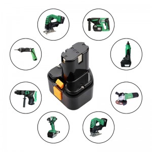 Ni-Cd 9.6 V 2000 mAh充電池修理バッテリーパック用Hitach EB930H、EB924、9916647