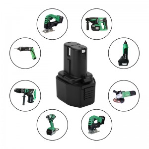 EB7S、FEB7S、EB712 Hitachドリル用Ni-Cd 1700mAh 7.2V交換用バッテリー