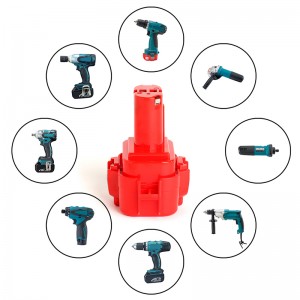 9101A、9102、193977-7、192595-8 9.6V 1500mAh Ni-Cd交換用ユニバーサルコードレスドリル電池