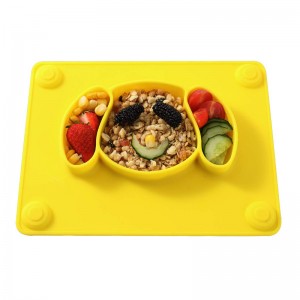 幼児や子供のためのシリコンサクションプレート