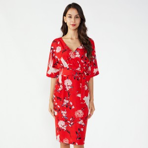 最新のパターンの女性カスタムワンピースの女性の夏のニットワンピース