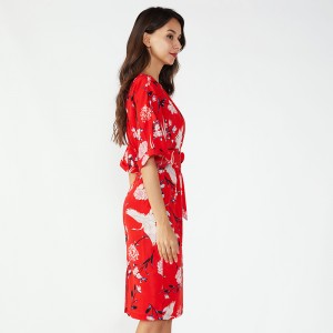 最新のパターンの女性カスタムワンピースの女性の夏のニットワンピース