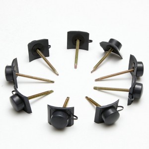 PVC屋根シート用の特殊付属品防水ネジとPVC屋根瓦用キャップ