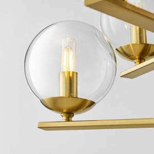 モダンアートデザインのリビングルームファッションガラス玉シャンデリアKm2131