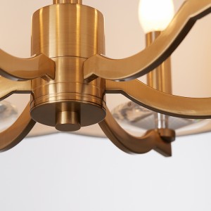 現代のミニマリストラウンド装飾ベッドルームスタディシャンデリアKm2119